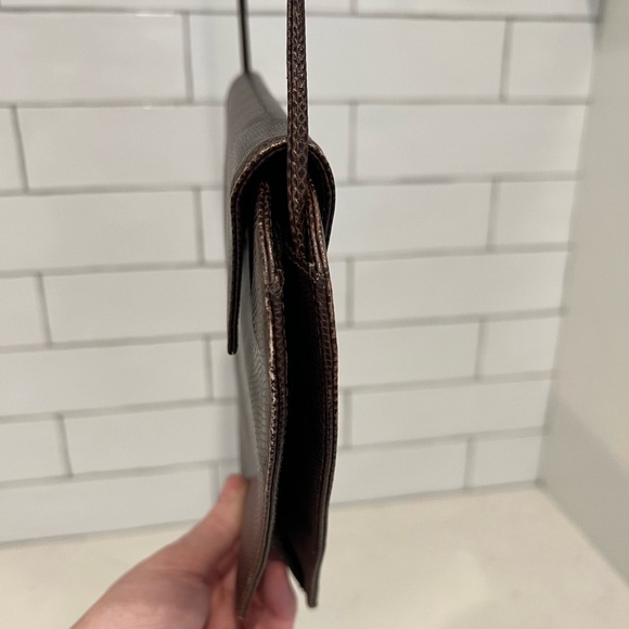 Walter Steiger Vintage Crossbody Leather Purse. Brown leather. - Picture 4 of 15